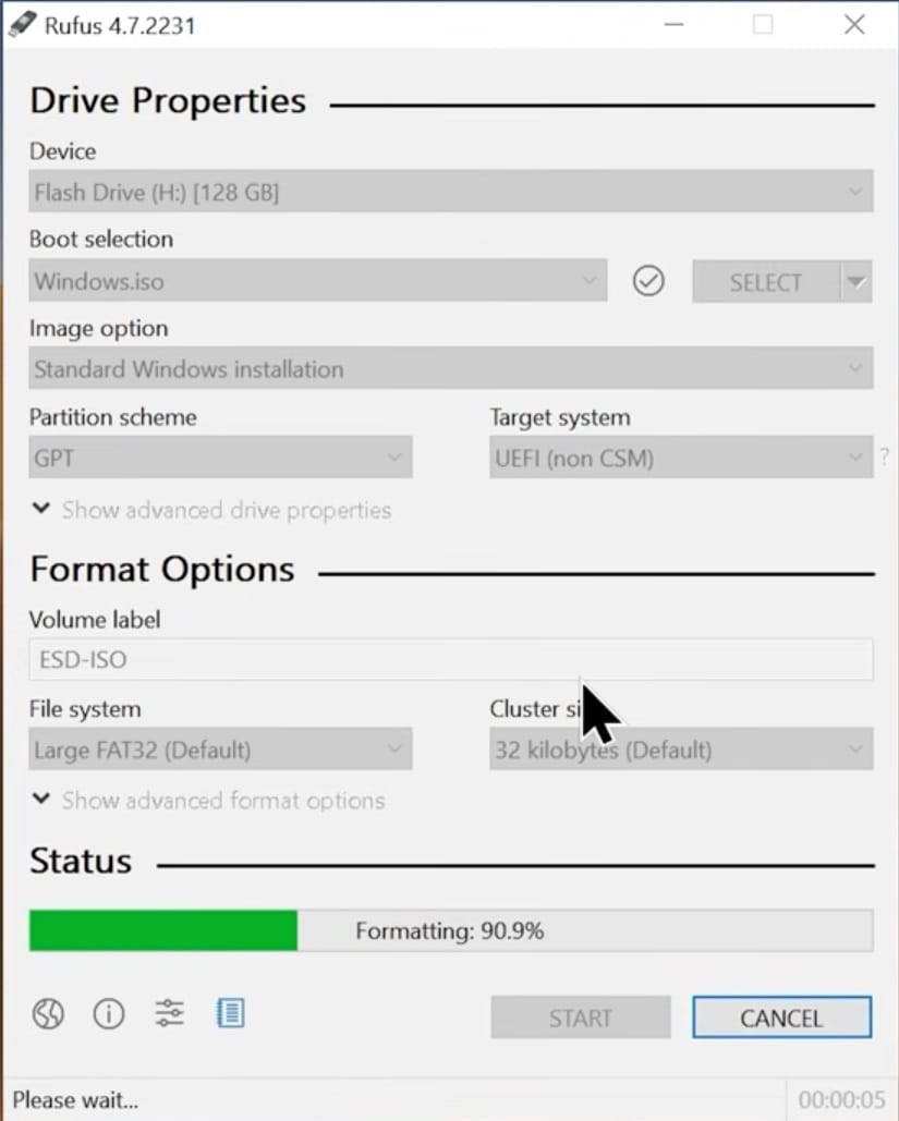 Rufus READY — USB амжилттай үүссэн